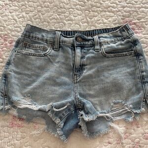 Aerie Light Blue Distressed Jean Shorts